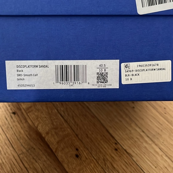 Stuart Weitzman Disco Platform Sandal Black New - Picture 4 of 16